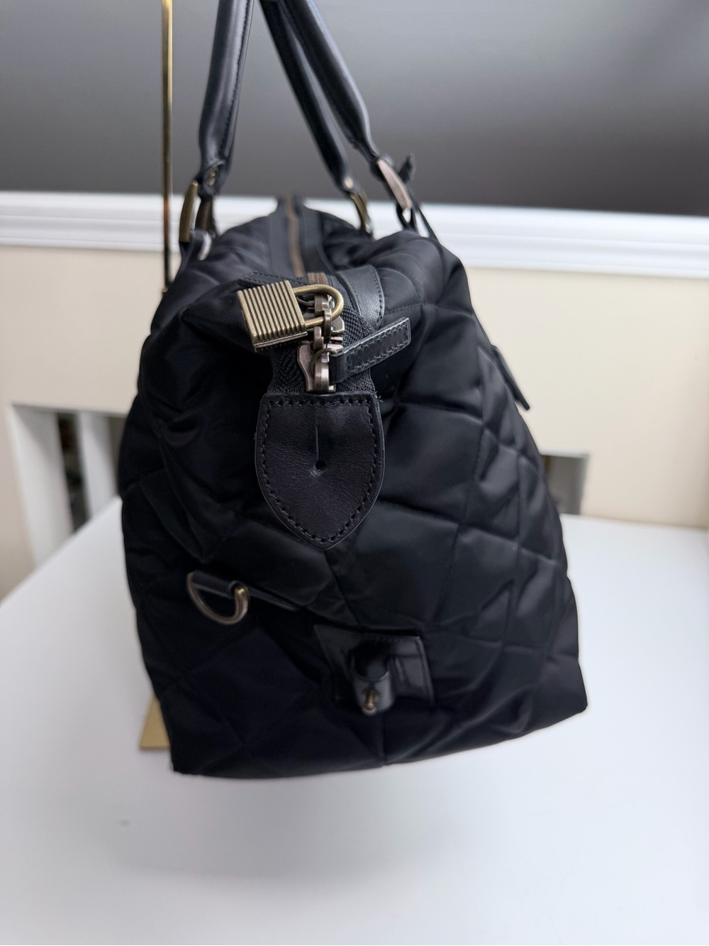 Barbour Weekender Unisex Tote Bag Duffel Black NO Long Strap - Picture 7 of 12
